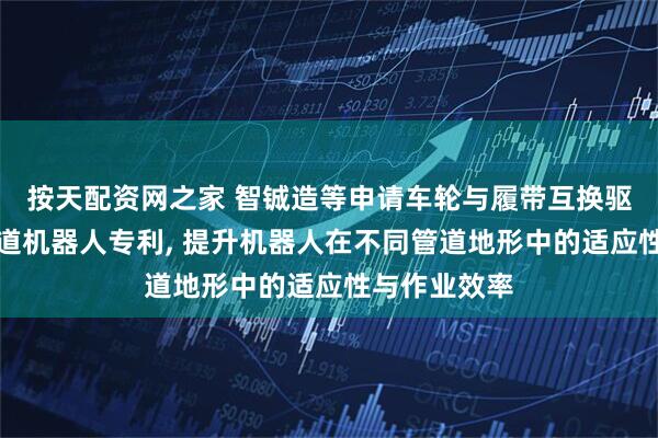 按天配资网之家 智铖造等申请车轮与履带互换驱动系统及管道机器人专利, 提升机器人在不同管道地形中的适应性与作业效率